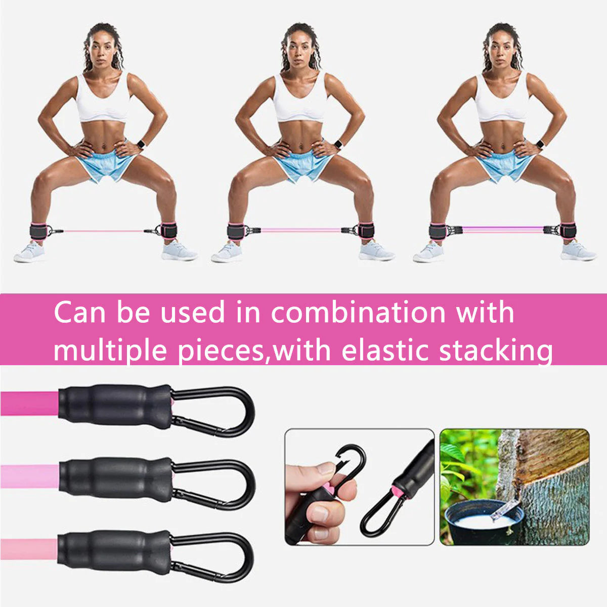 2026NEW🔥50%off-Ankle Fitness Belt(3pcs:10, 20, 30LB Each with One Pair of Ankle Strap)