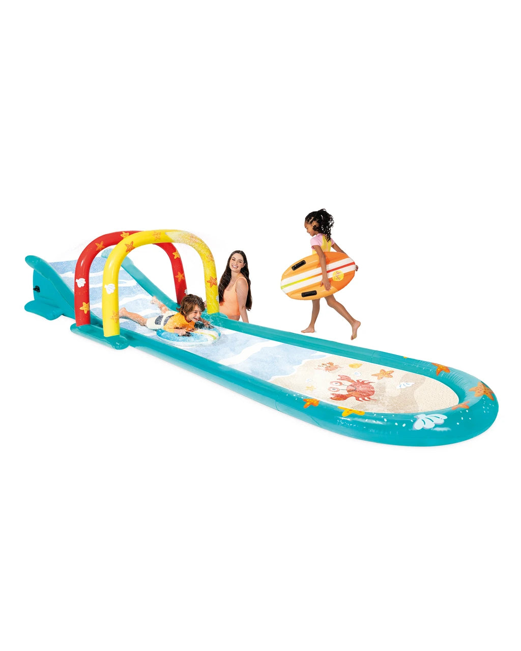 ☀️Children's Inflatable Slide💦with Water Sprinkler