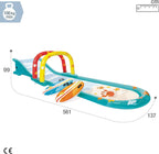 ☀️Children's Inflatable Slide💦with Water Sprinkler