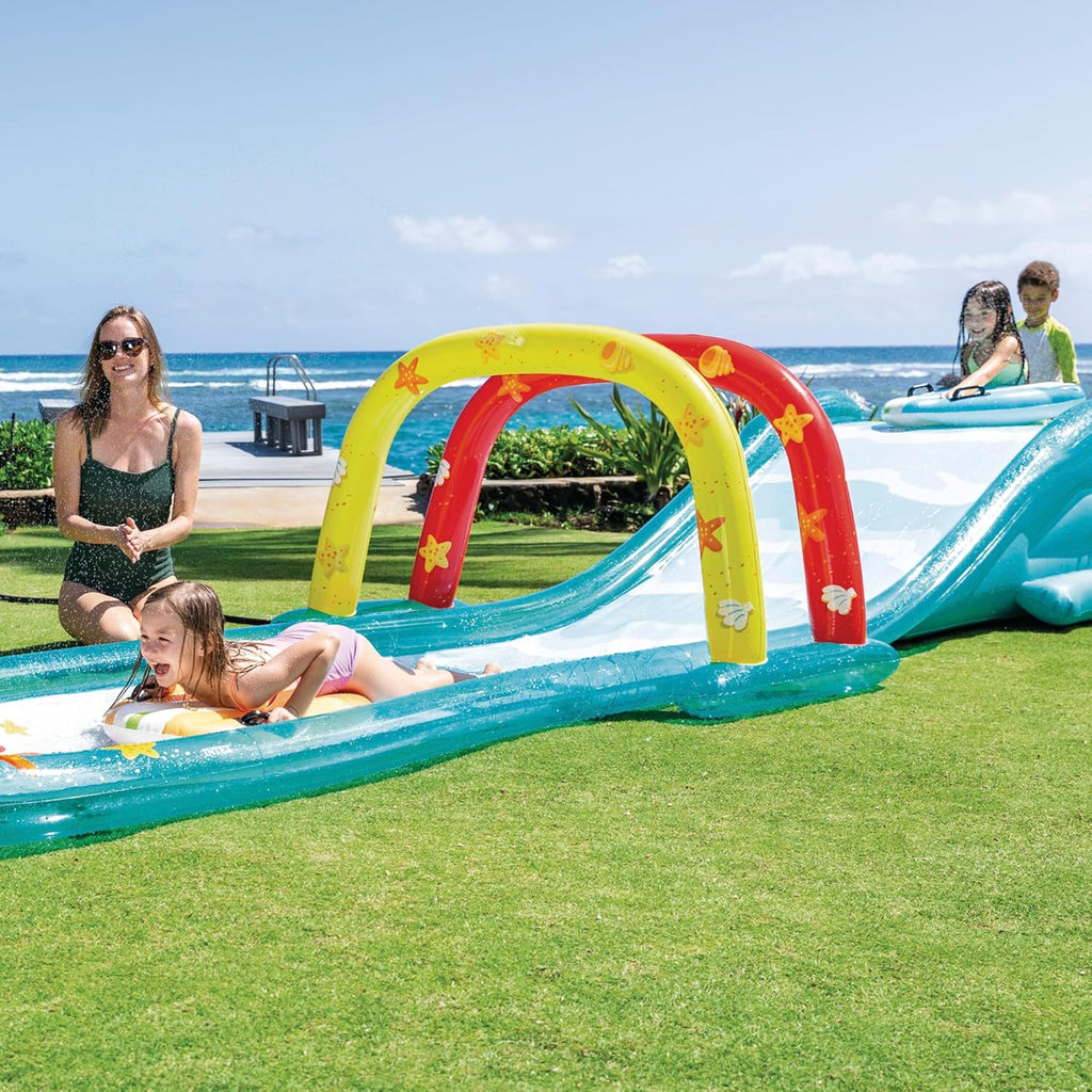 ☀️Children's Inflatable Slide💦with Water Sprinkler