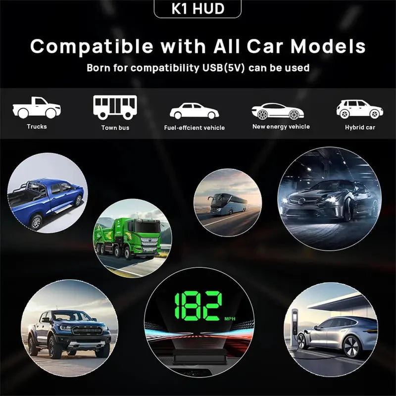 🎉Hot Sale 60% OFF🚘Head up Display Car GPS Digital Speedometer