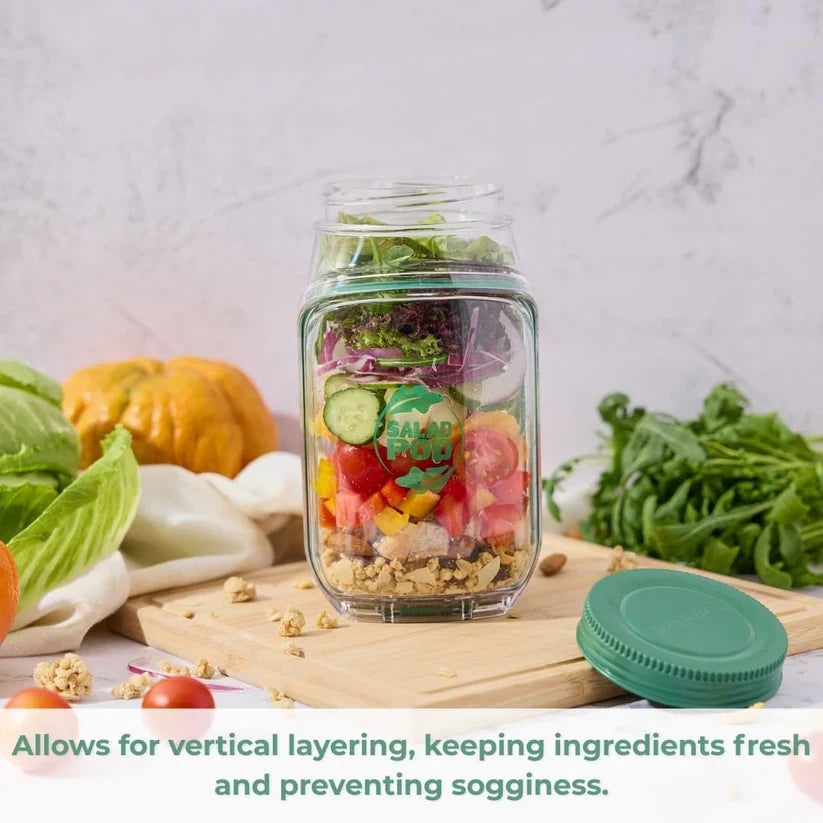🎉Last Day Final Sale⏰️Salad Pod Mason Jar Side Open