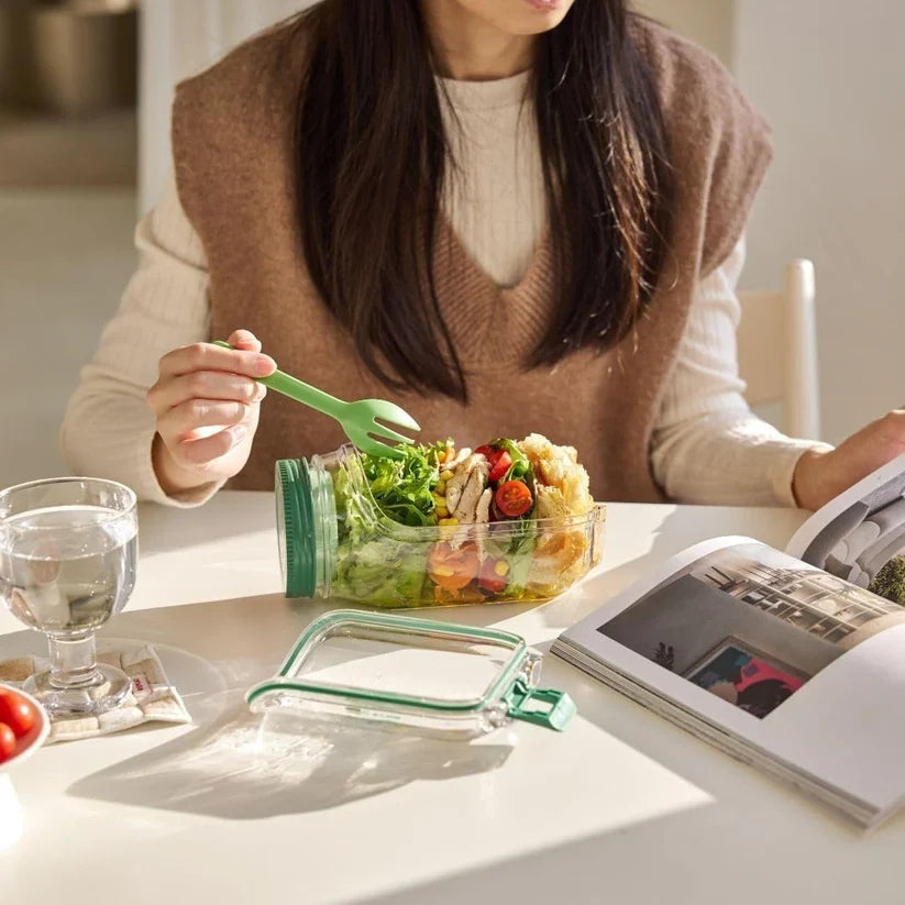 🎉Last Day Final Sale⏰️Salad Pod Mason Jar Side Open