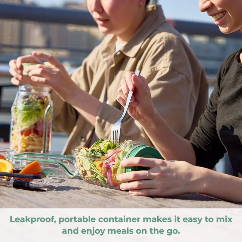 🎉Last Day Final Sale⏰️Salad Pod Mason Jar Side Open